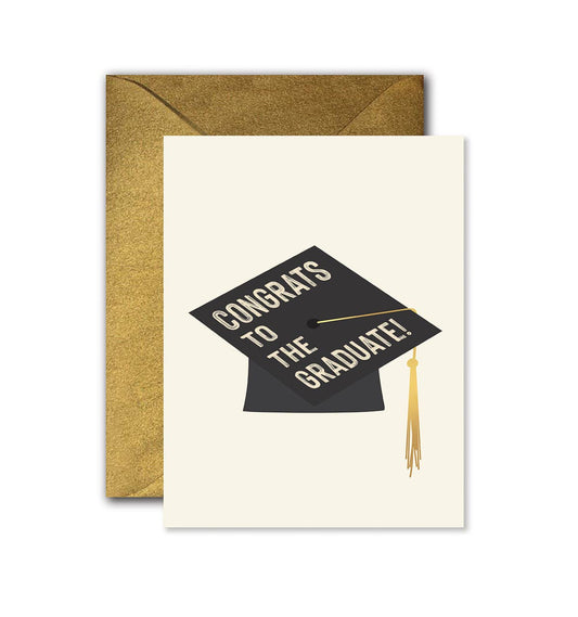 Graduate Hat Graduation Greeting Card - Purpose + Passion Boutique