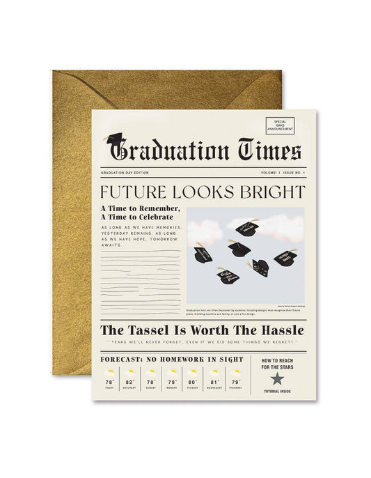 Graduation Times Greeting Card - Purpose + Passion Boutique