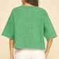 Green Button Down Short Sleeve Sweater - Purpose + Passion Boutique