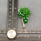 Green Resin Peony Flower Brooch - Purpose + Passion Boutique