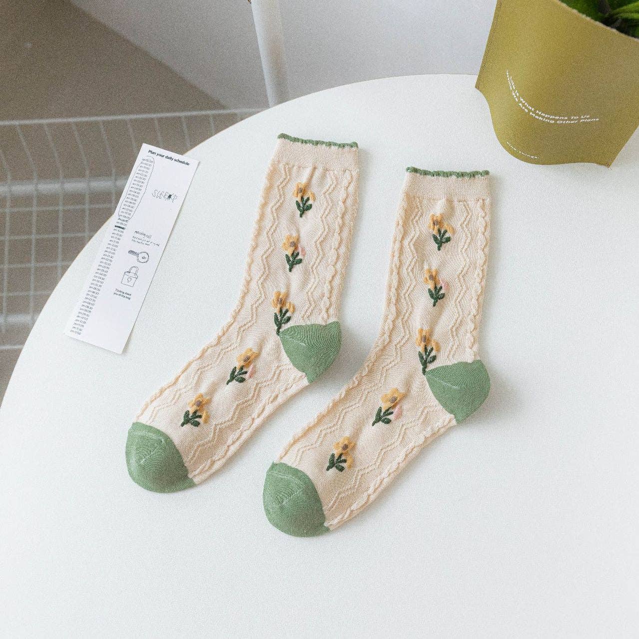 Green Series Women's Crew Socks - Purpose + Passion Boutique