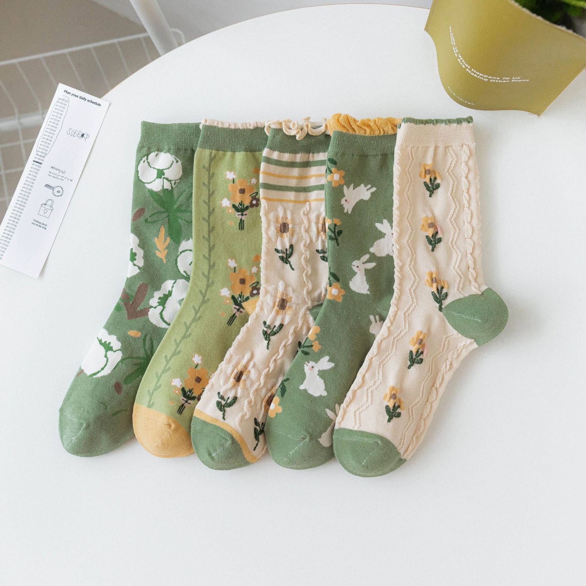 Green Series Women's Crew Socks - Purpose + Passion Boutique