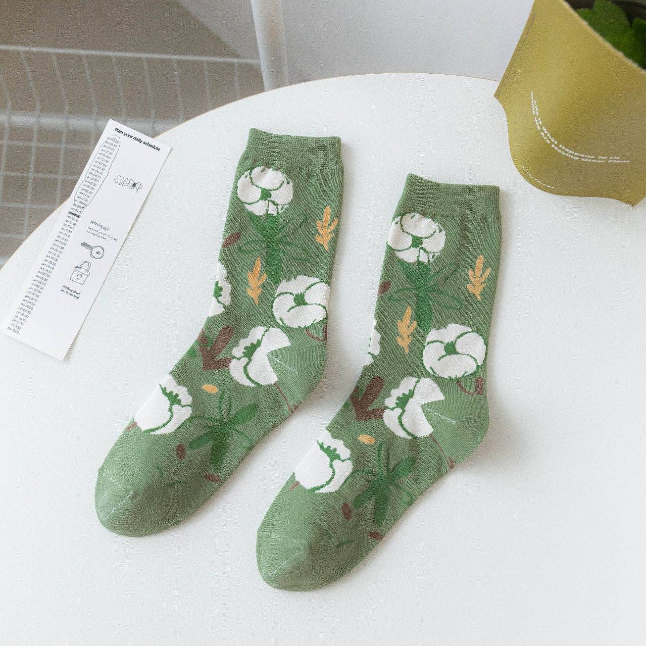 Green Series Women's Crew Socks - Purpose + Passion Boutique