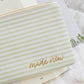 Green Stripe Made New Pencil Pouch - Purpose + Passion Boutique