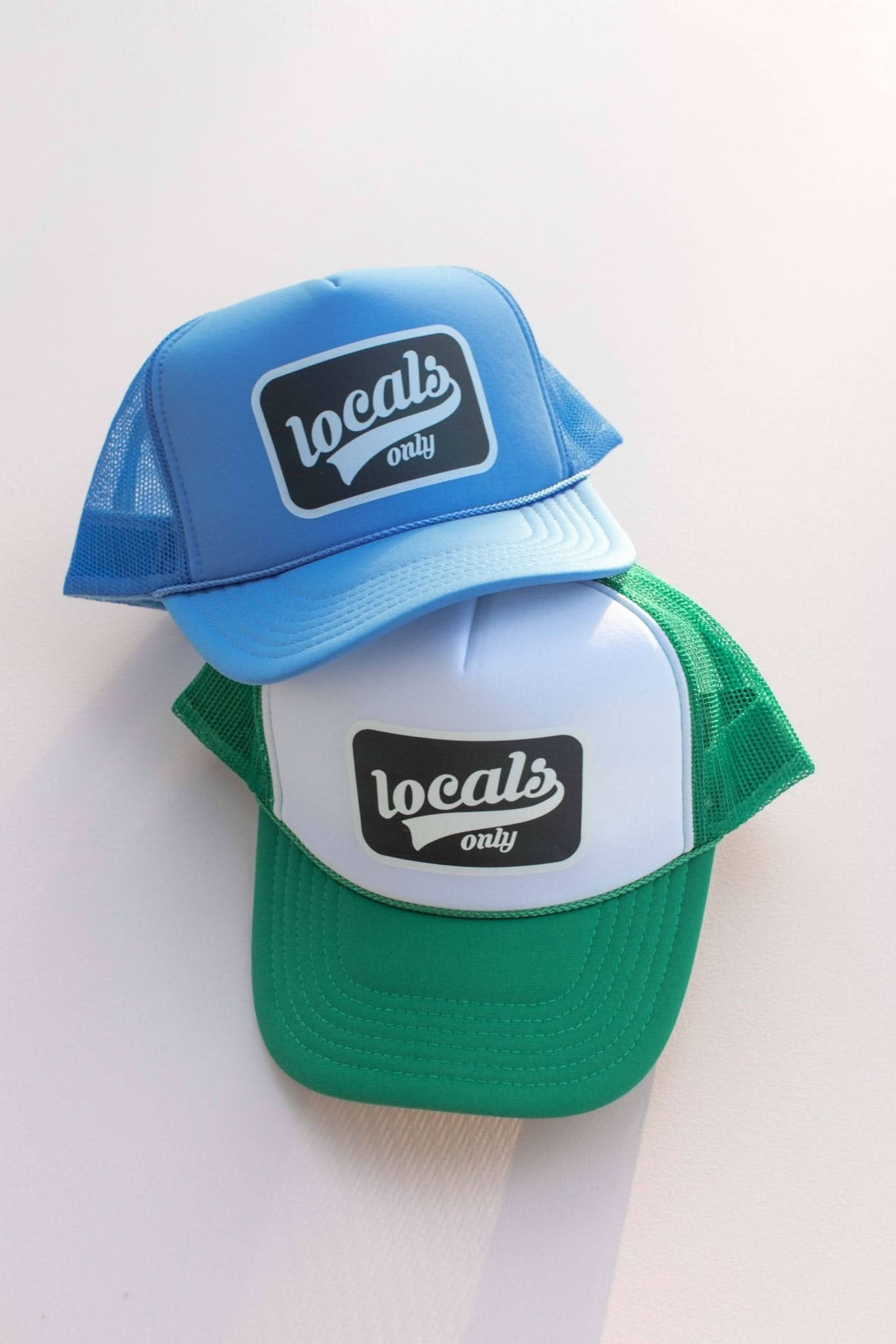 Green / White Locals Only Trucker Hat - Purpose + Passion Boutique