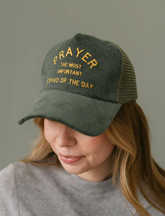 Green + Yellow Prayer Hat - Purpose + Passion Boutique