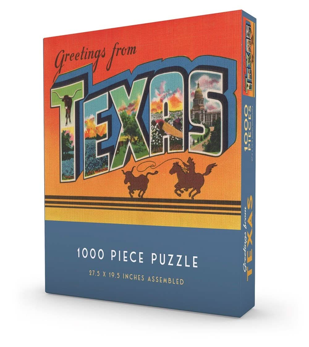 Greetings from Texas Puzzle 1000 Piece - Purpose + Passion Boutique