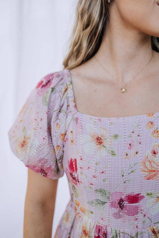 Greta Maxi Floral Pink Dress - Purpose + Passion Boutique
