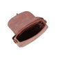 Grey Crossbody Leather Purse Shoulder Bag - Purpose + Passion Boutique