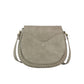 Grey Crossbody Leather Purse Shoulder Bag - Purpose + Passion Boutique
