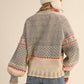 Grey Taupe Puff Sleeve Nordic Sweater - Purpose + Passion Boutique