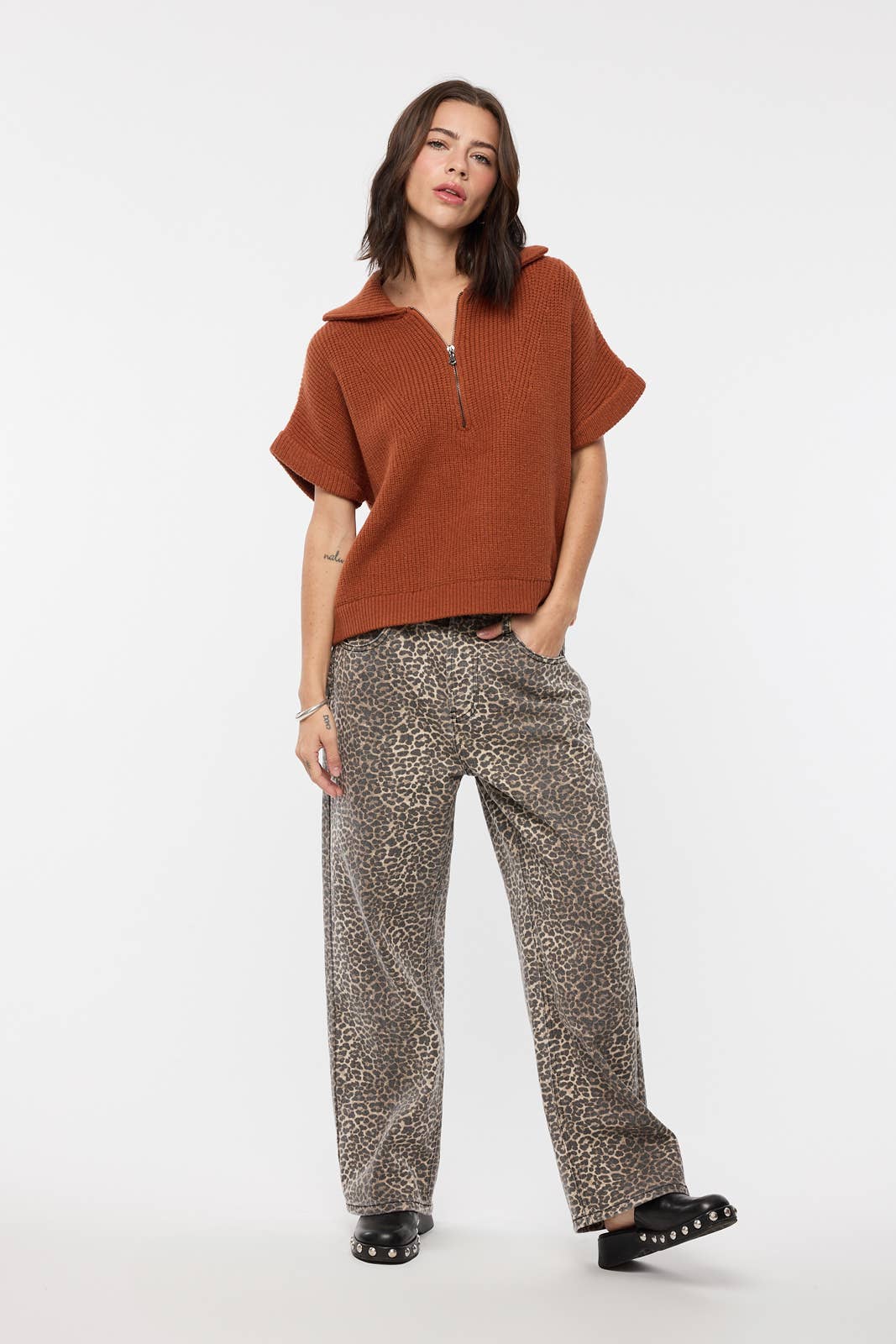Half - Zip Pullover Sweater - Purpose + Passion Boutique