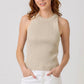 Halter Neck Ribbed Tank - Purpose + Passion Boutique