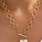 Hammered Heart Toggle Necklace - Purpose + Passion Boutique