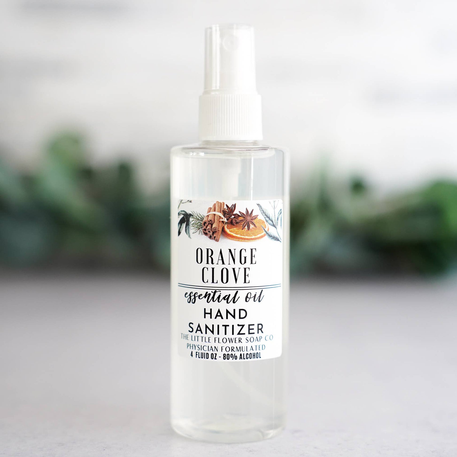 Hand Sanitizer Spray 4oz Bottle - Orange Clove - Purpose + Passion Boutique