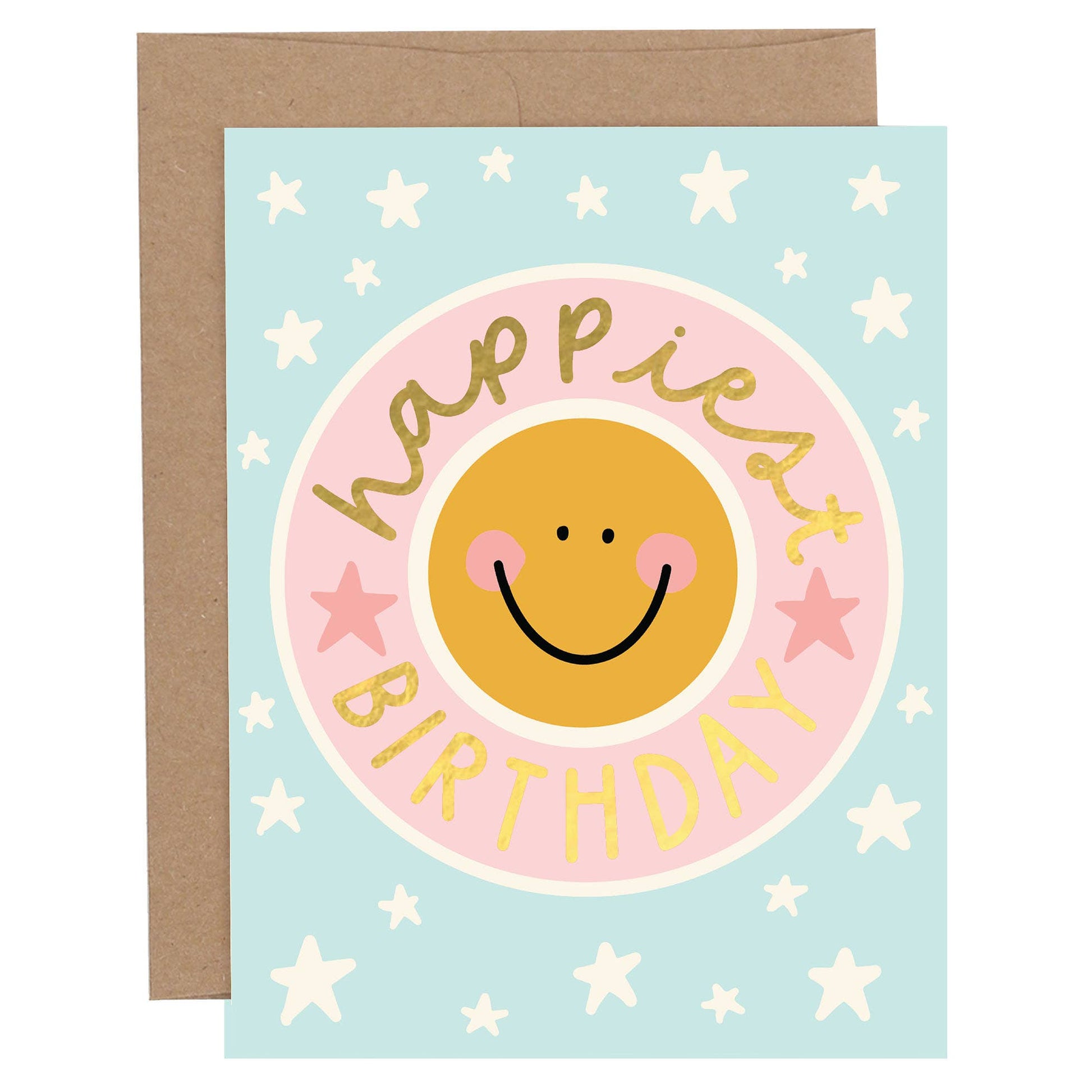 Happiest Birthday Smiley Face Birthday Card - Purpose + Passion Boutique