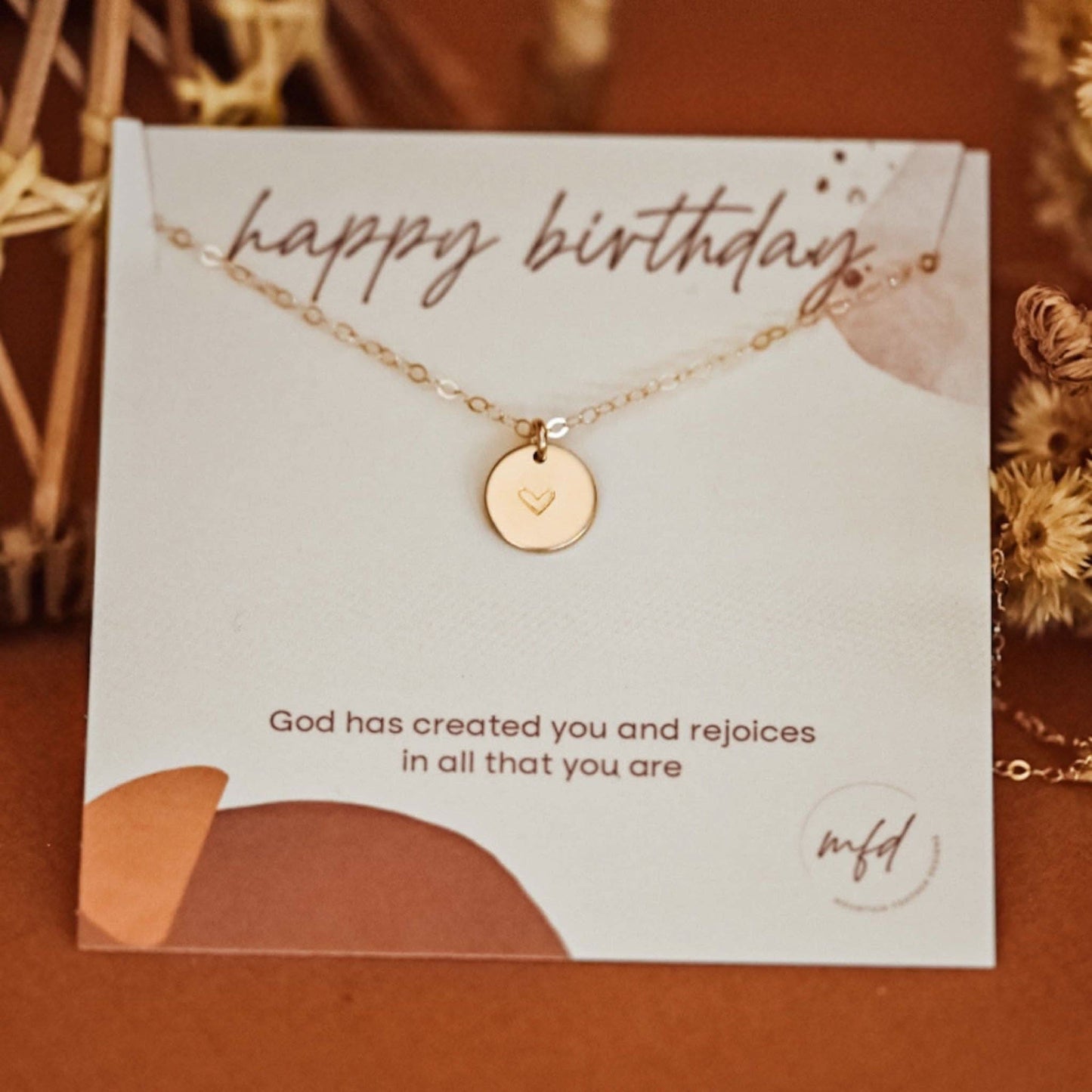 Happy Birthday 14k Gold Filled Necklace - Purpose + Passion Boutique