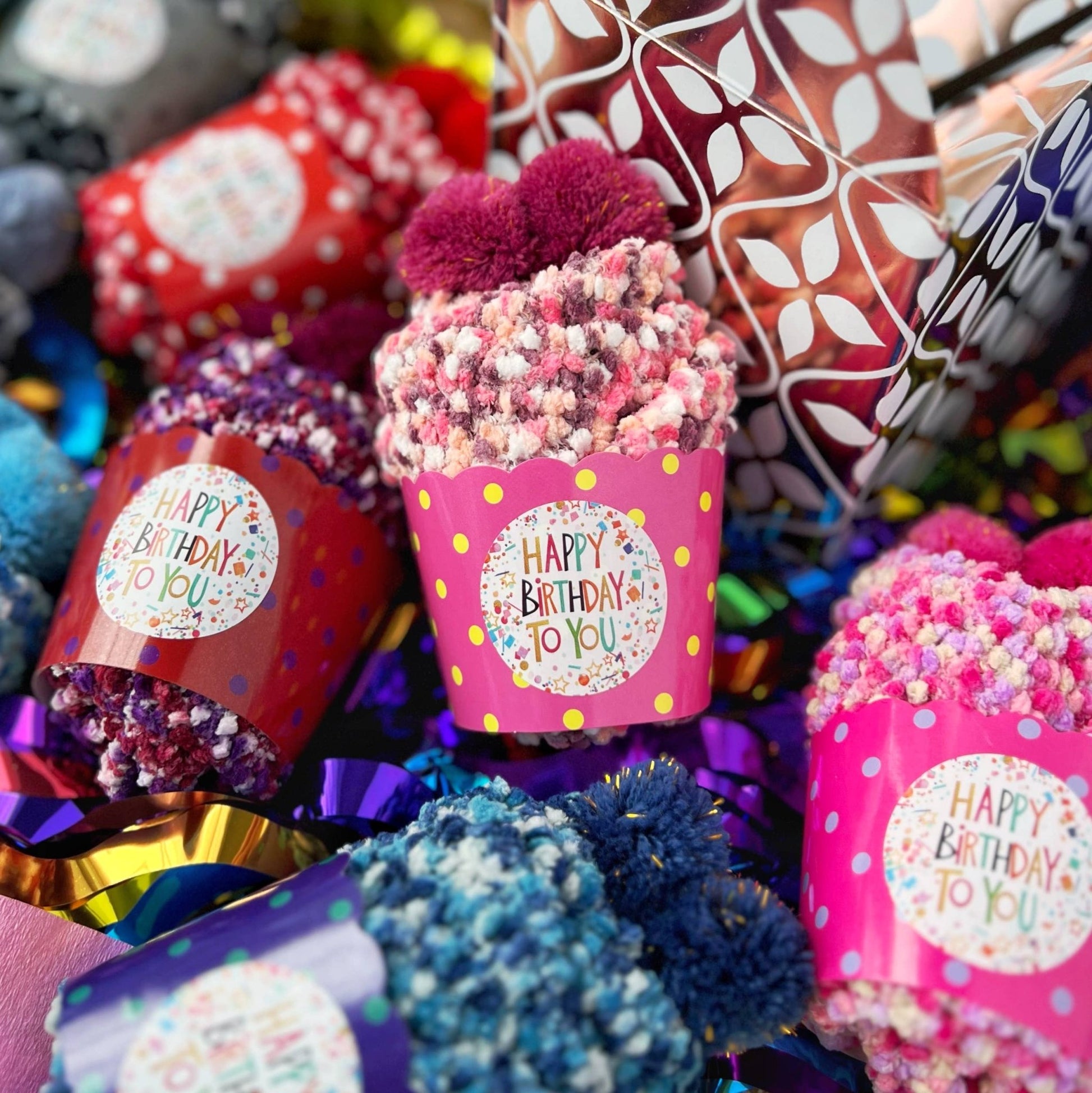 "Happy Birthday" Cozy Cupcake Socks - Purpose + Passion Boutique