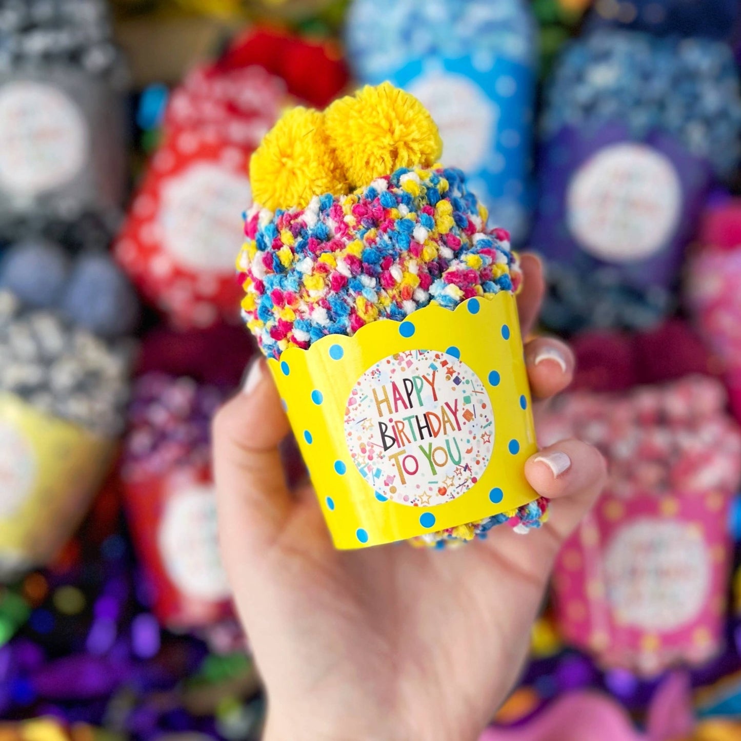 "Happy Birthday" Cozy Cupcake Socks - Purpose + Passion Boutique