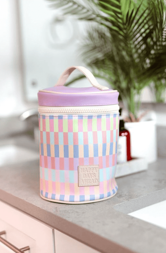 Happy Days Ahead Barrel Organizer Toiletry Bag - Purpose + Passion Boutique