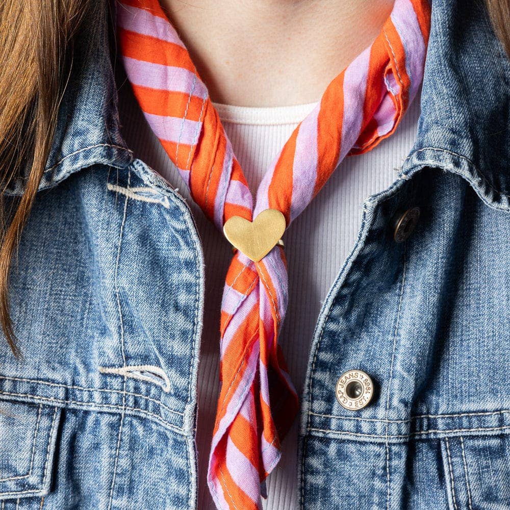 Harper Heart Bandana Brass Ring - Purpose + Passion Boutique