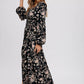 Hazelnut Floral Print Wrap Maxi Dress - Purpose + Passion Boutique