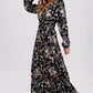 Hazelnut Floral Print Wrap Maxi Dress - Purpose + Passion Boutique