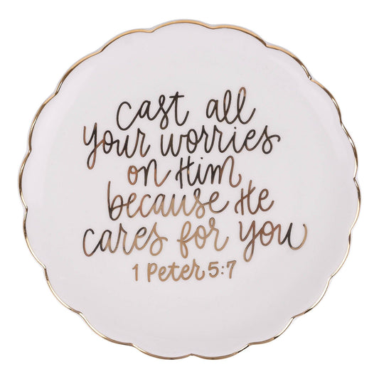 He Cares For You Trinket Tray - Purpose + Passion Boutique