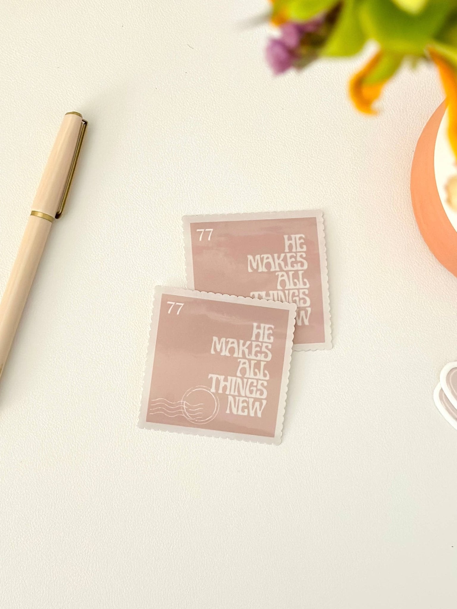 He Makes All Things New Sticker - Purpose + Passion Boutique