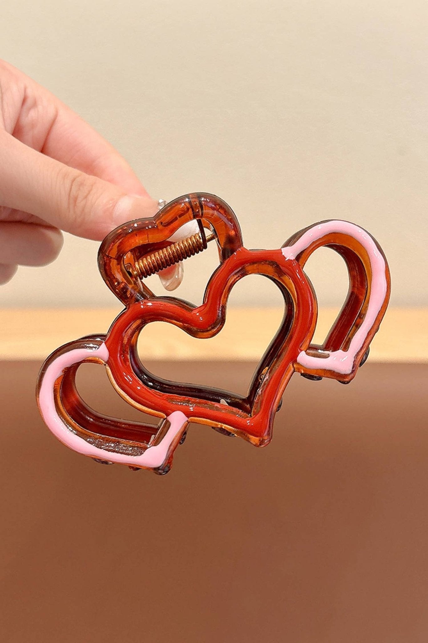 Heart Acrylic Hair Claw Clip - Purpose + Passion Boutique