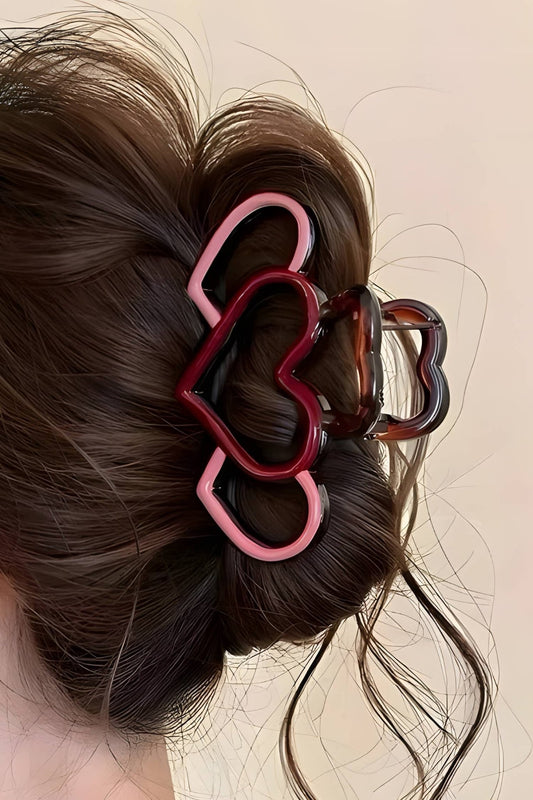 Heart Acrylic Hair Claw Clip - Purpose + Passion Boutique