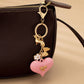 Heart Dog Bag Charm Key Chain - Purpose + Passion Boutique
