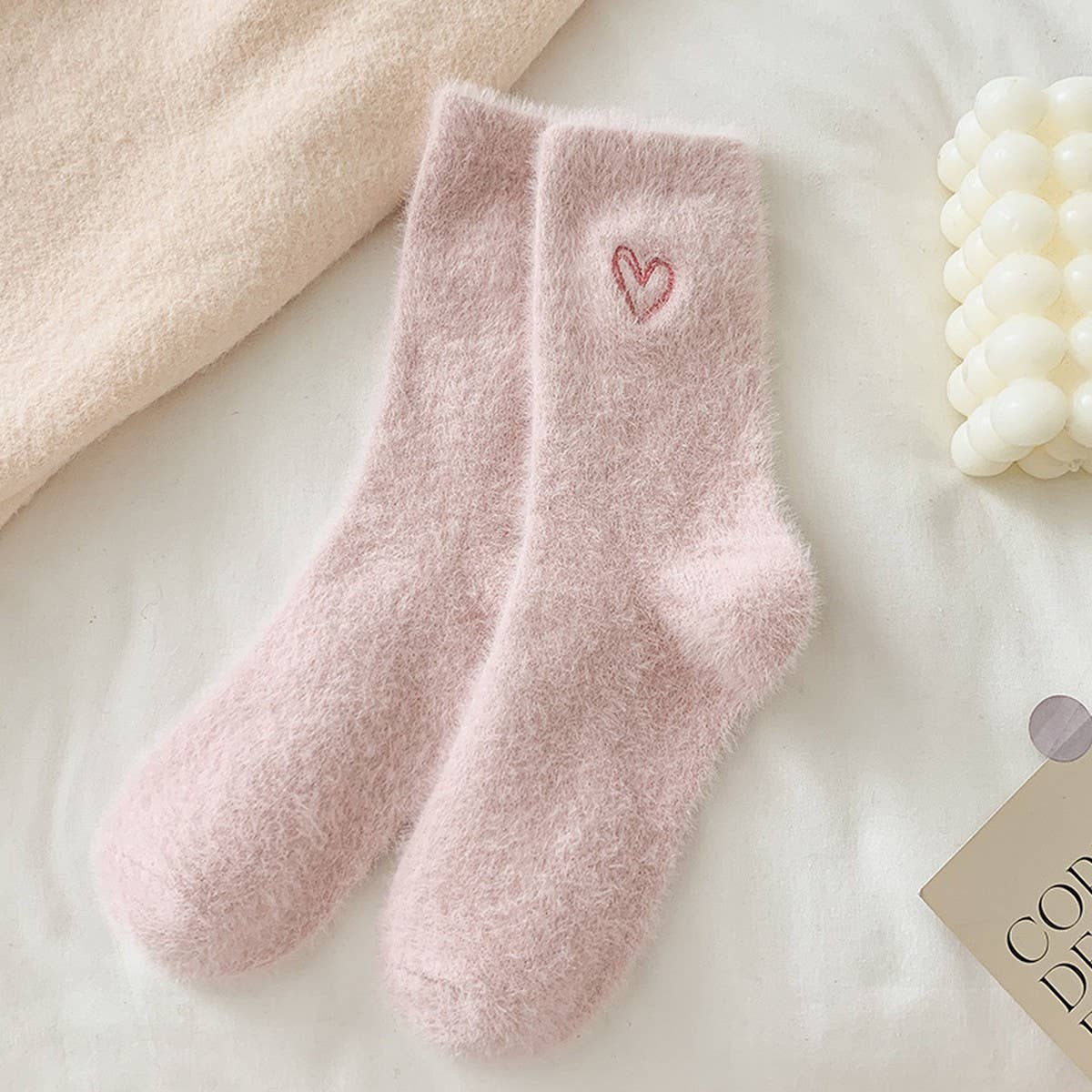 Heart Fluffy Winter Warm Cozy Socks - Purpose + Passion Boutique