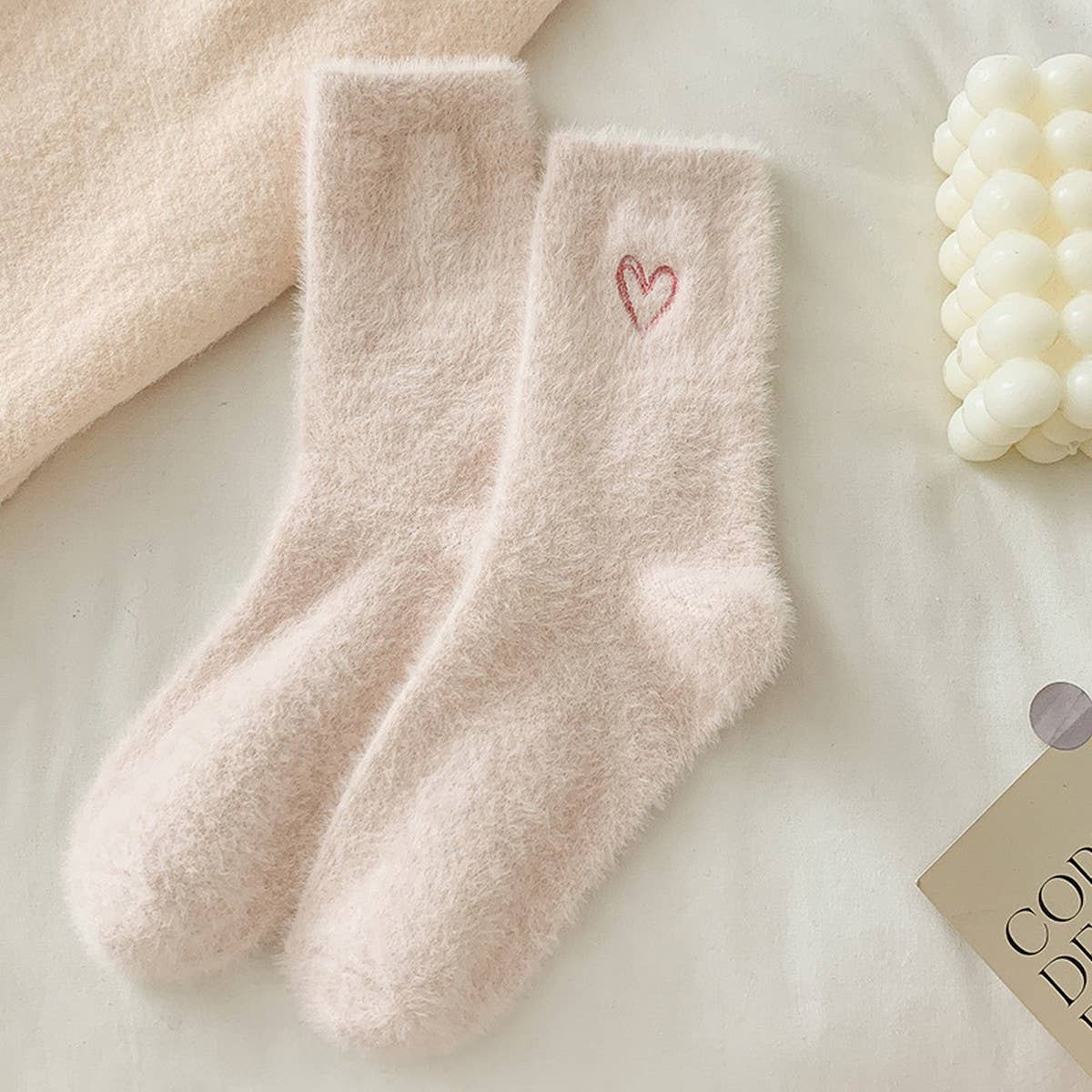 Heart Fluffy Winter Warm Cozy Socks - Purpose + Passion Boutique