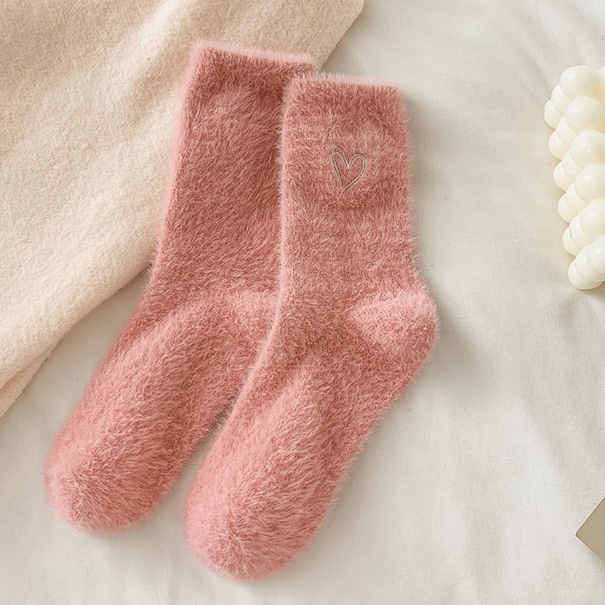 Heart Fluffy Winter Warm Cozy Socks - Purpose + Passion Boutique