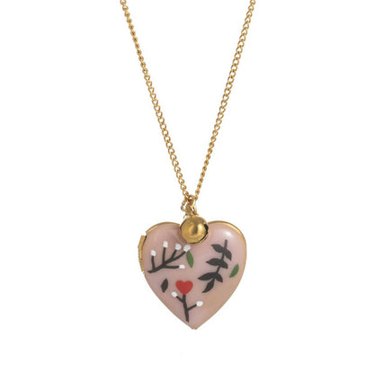 Heart Locket Gold Plated Oval Photo Necklace - Purpose + Passion Boutique