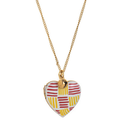 Heart Locket Gold Plated Oval Photo Necklace - Purpose + Passion Boutique