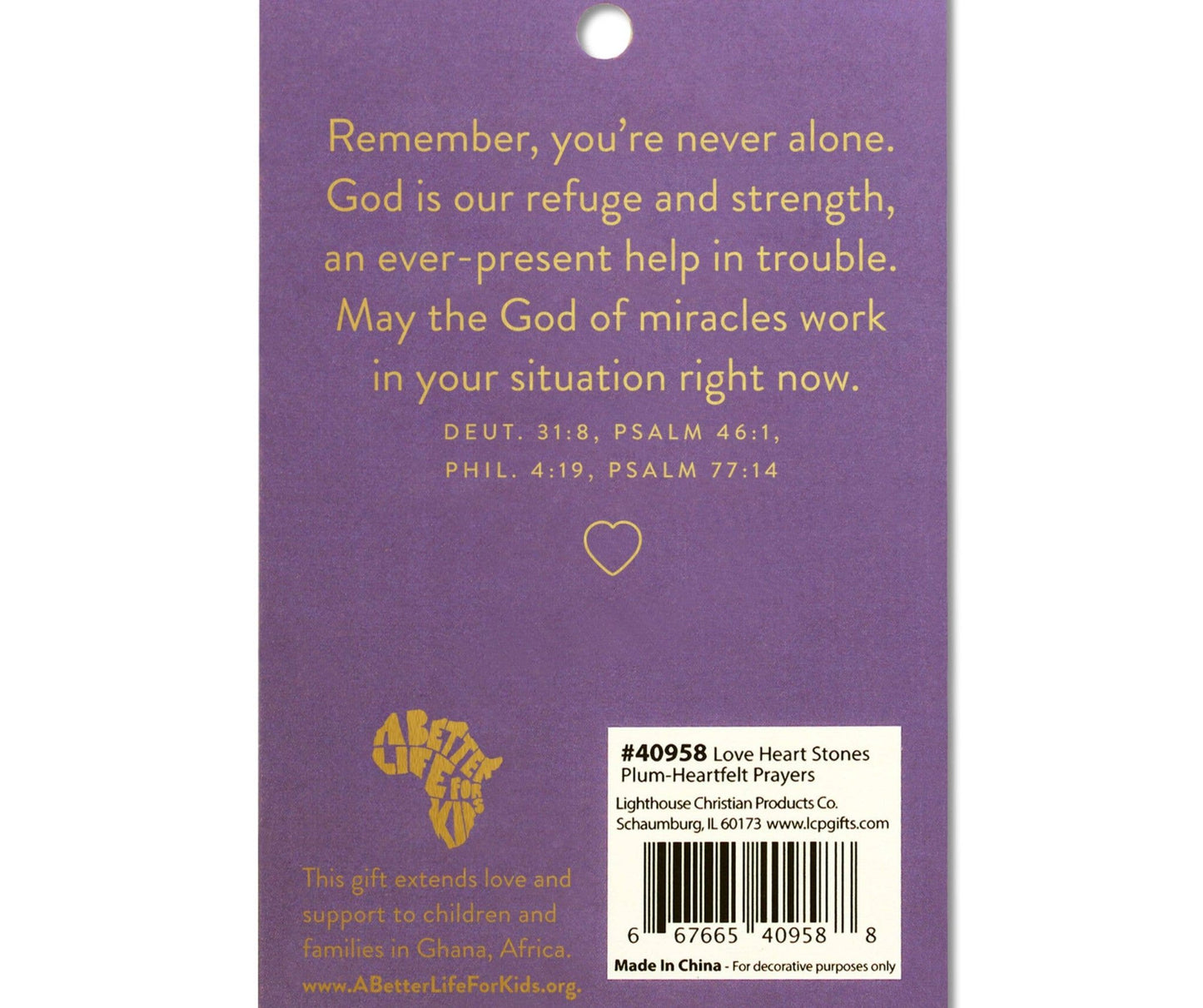 Heartfelt Prayers Heart Stone Card - Purpose + Passion Boutique