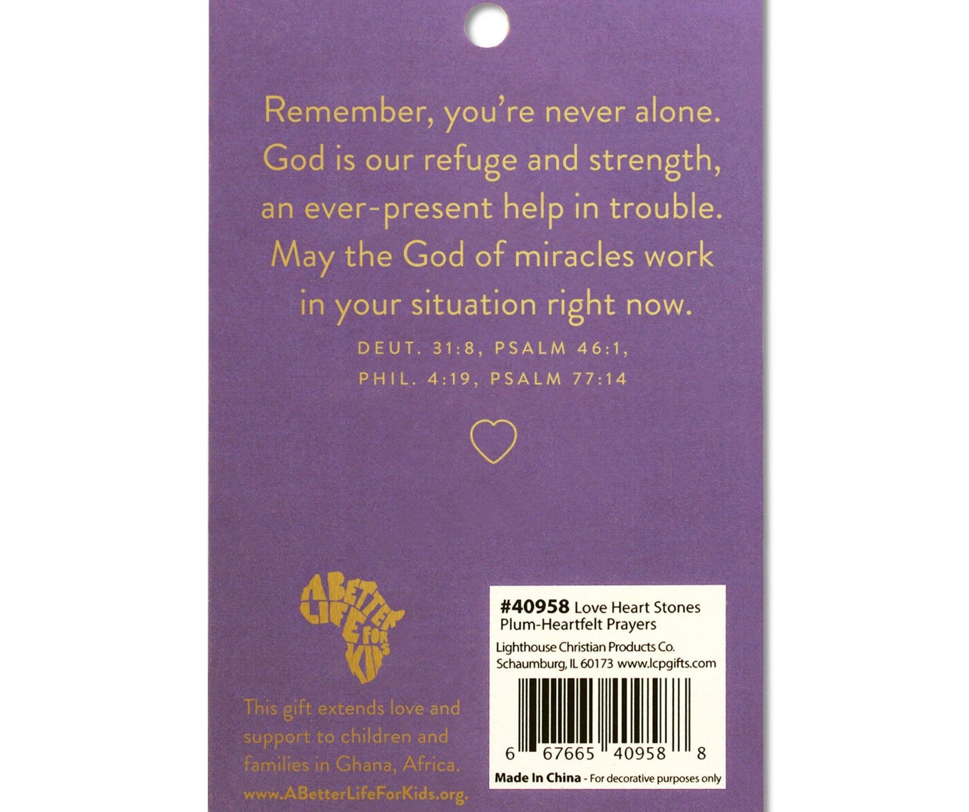 Heartfelt Prayers Heart Stone Card - Purpose + Passion Boutique