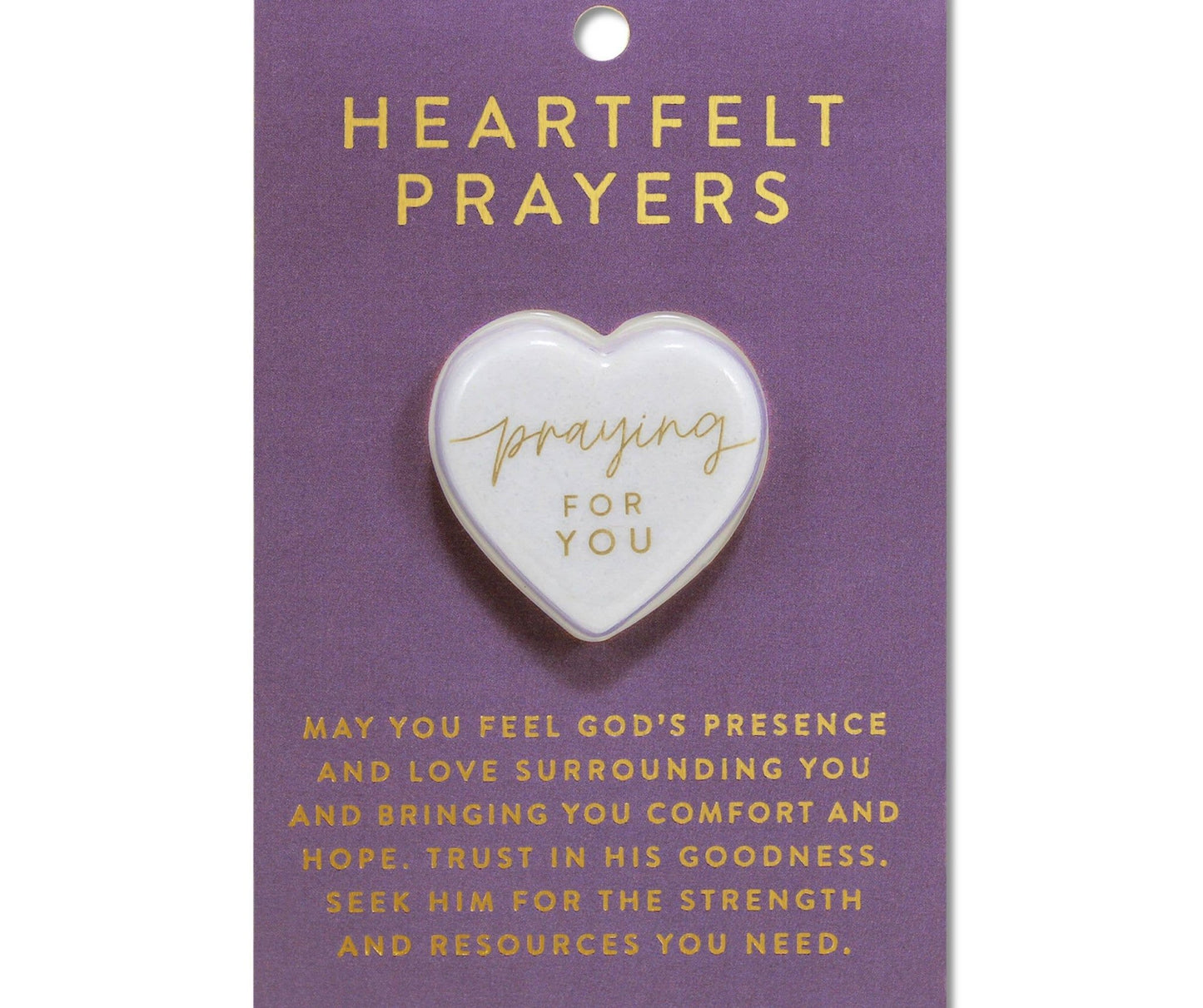 Heartfelt Prayers Heart Stone Card - Purpose + Passion Boutique
