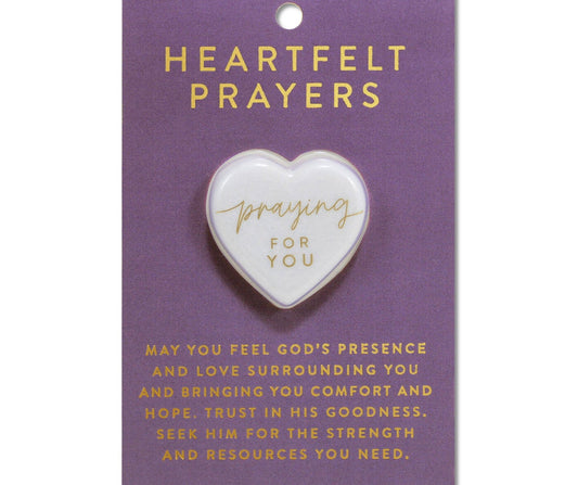 Heartfelt Prayers Heart Stone Card - Purpose + Passion Boutique