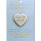 Heartfelt Sympathy Heart Stone Card - Purpose + Passion Boutique