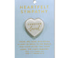 Heartfelt Sympathy Heart Stone Card - Purpose + Passion Boutique