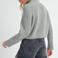 Heather Gray Debbie Half - Zip Sweater - Purpose + Passion Boutique