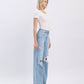 Hello High Rise Distressed Wide Leg Jean - Purpose + Passion Boutique