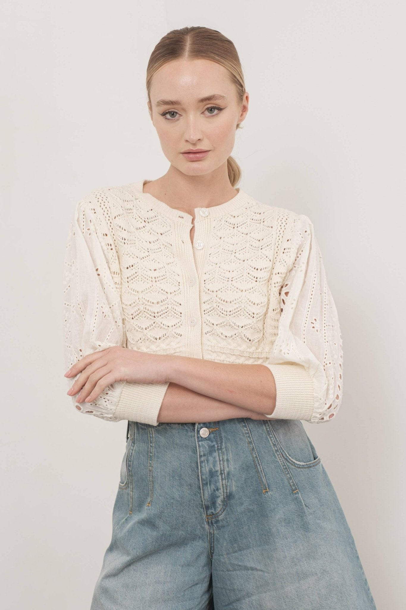 Hendry 3/4 Sleeve Cardigan - Purpose + Passion Boutique