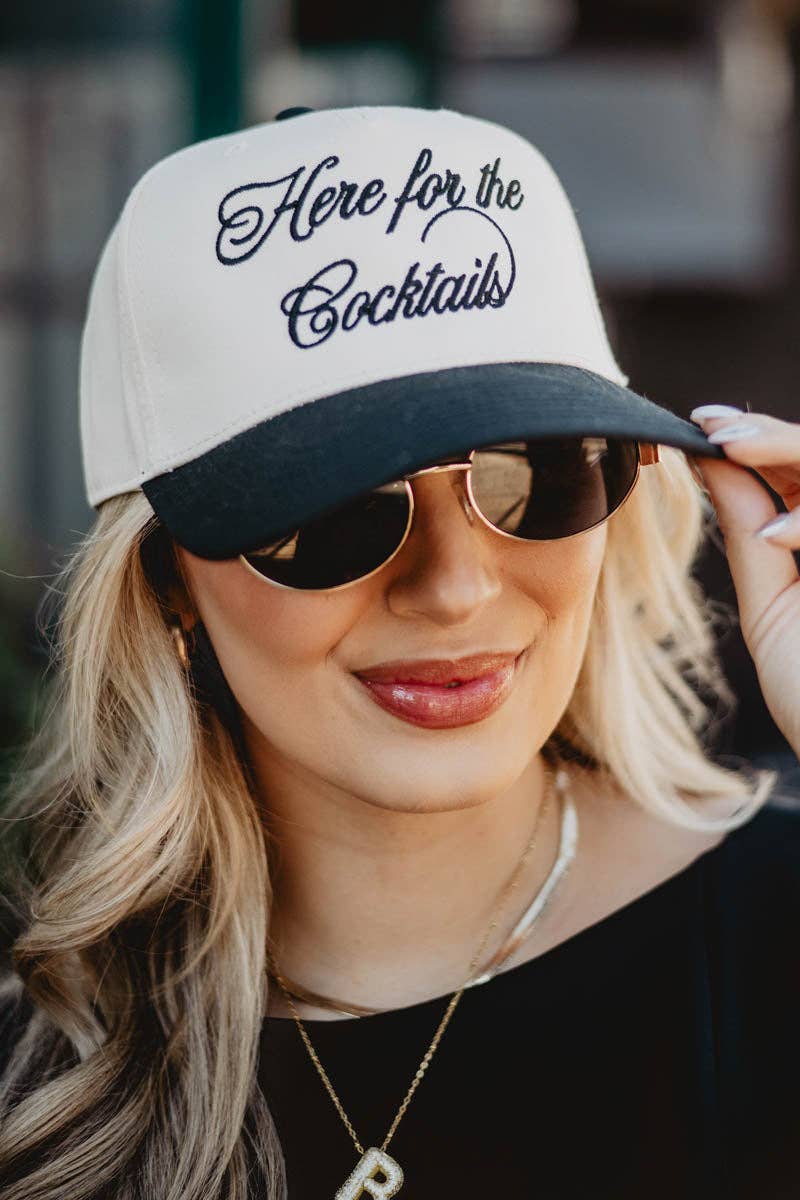Here For the Cocktails Two - Toned Vintage Hat - Purpose + Passion Boutique