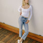 High Rise Ankle Straight Jeans - Purpose + Passion Boutique