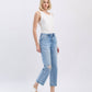 High Rise Ankle Straight Jeans - Purpose + Passion Boutique