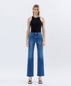 High Rise Clean Cut Raw Hem Straight Jeans - Purpose + Passion Boutique